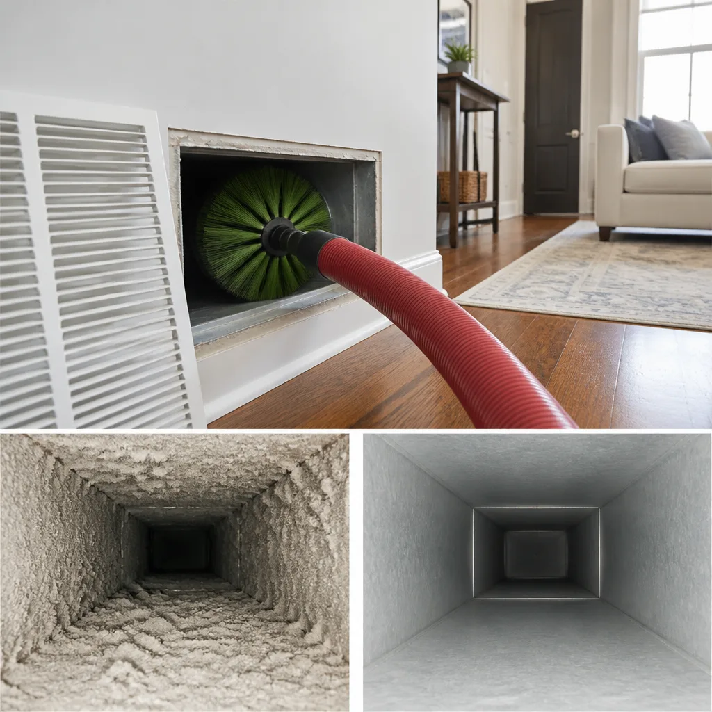 Whole-home duct cleaning